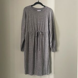Motherhood maternity soft gray sweater dress.
